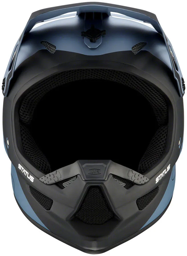 100% Status Full Face Helmet - Drop/Steel Blue, Small