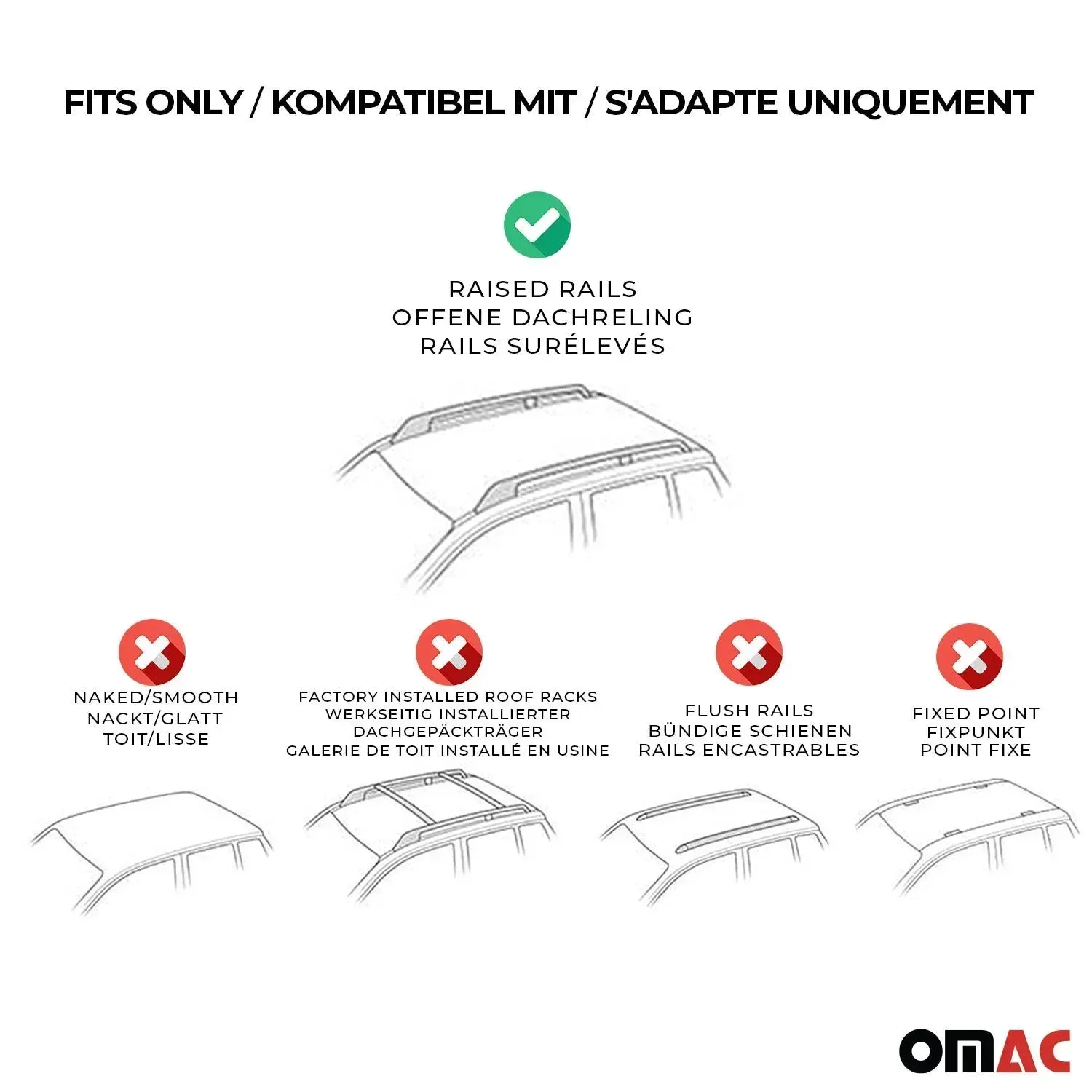 1999-2005 Pontiac Montana Roof Rack Cross Bars Silver