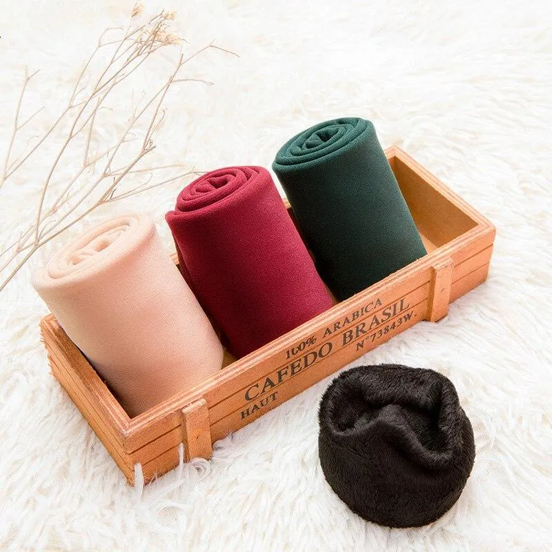 3 Pairs Women Soft Winter Warm Thick Thermal Nylon Cashmere Socks