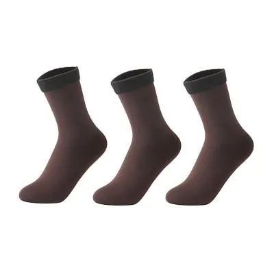 3 Pairs Women Soft Winter Warm Thick Thermal Nylon Cashmere Socks