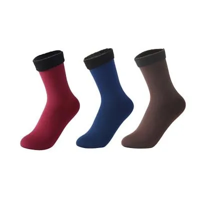 3 Pairs Women Soft Winter Warm Thick Thermal Nylon Cashmere Socks