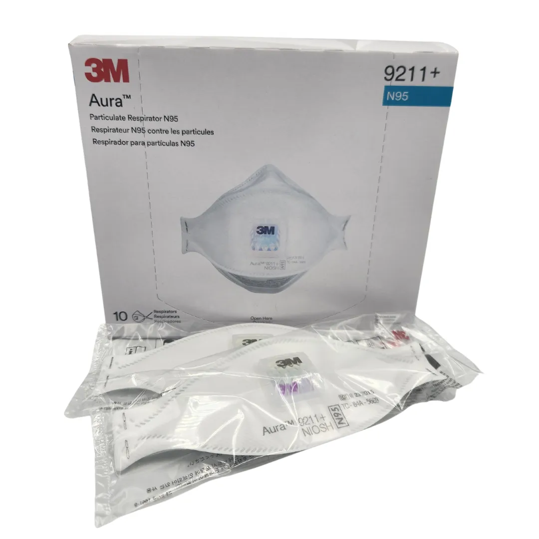 3M Aura 9211  Particulate Respirator With Cool Flow Comfort Valve