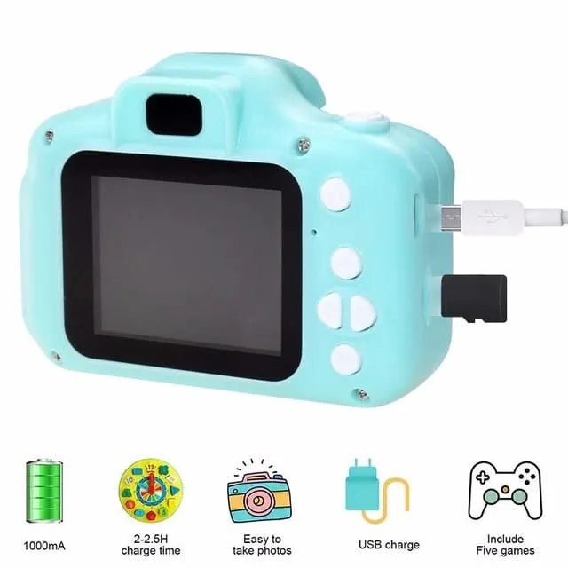 Adventure Snap (Green): Kids' Waterproof Camera for Outdoor Photography Fun