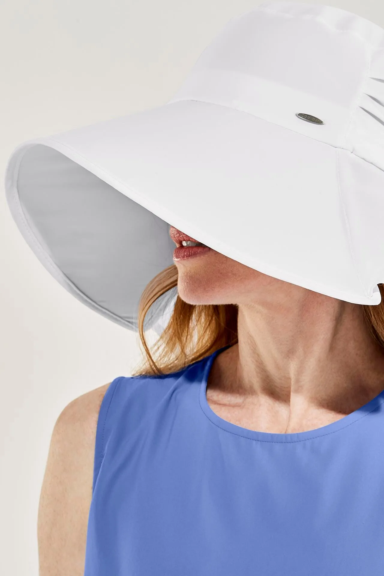 Anastasia Elegant Full Coverage Hat | White