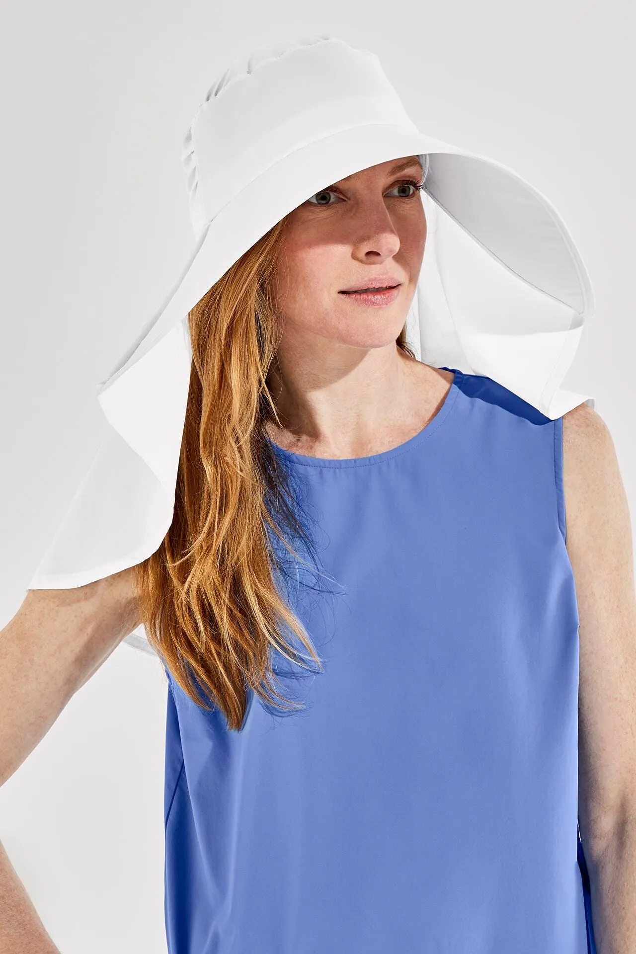 Anastasia Elegant Full Coverage Hat | White