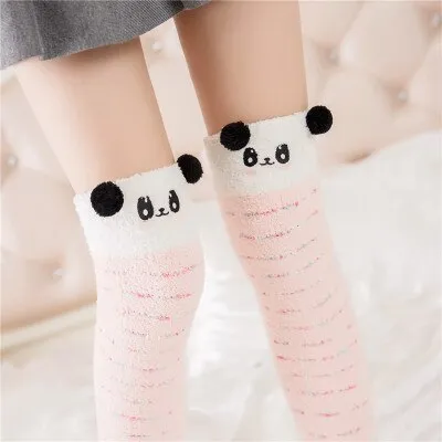 Animal Cartoon Long Thigh High Winter Cosy Warm Socks For Women