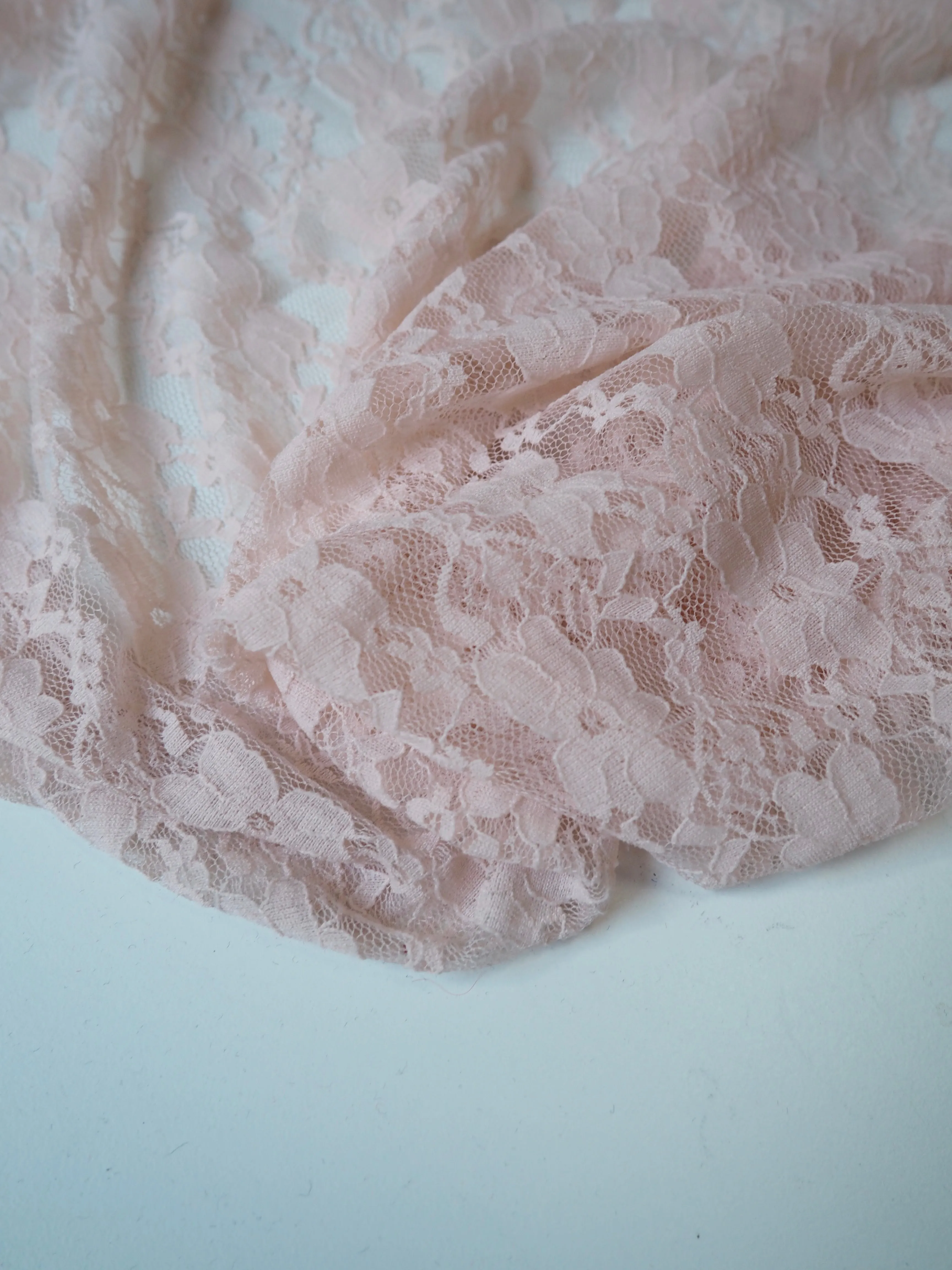 Ballet Pink Forget-me-not Stretch Lace