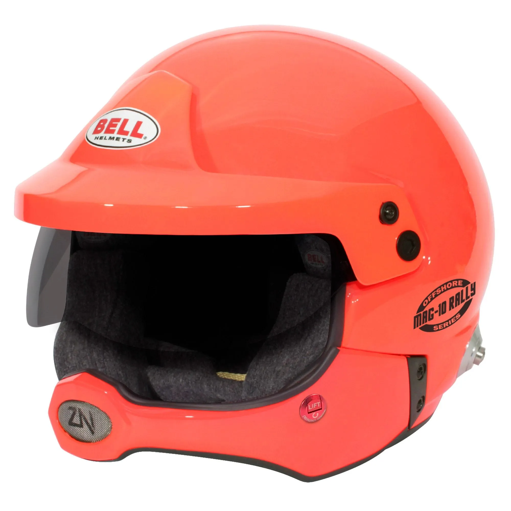 BELL 1346027 MAG-10 RALLY PRO OFFSHORE ORANGE Open face helmet, HANS, FIA, size 60 (7 1/2)