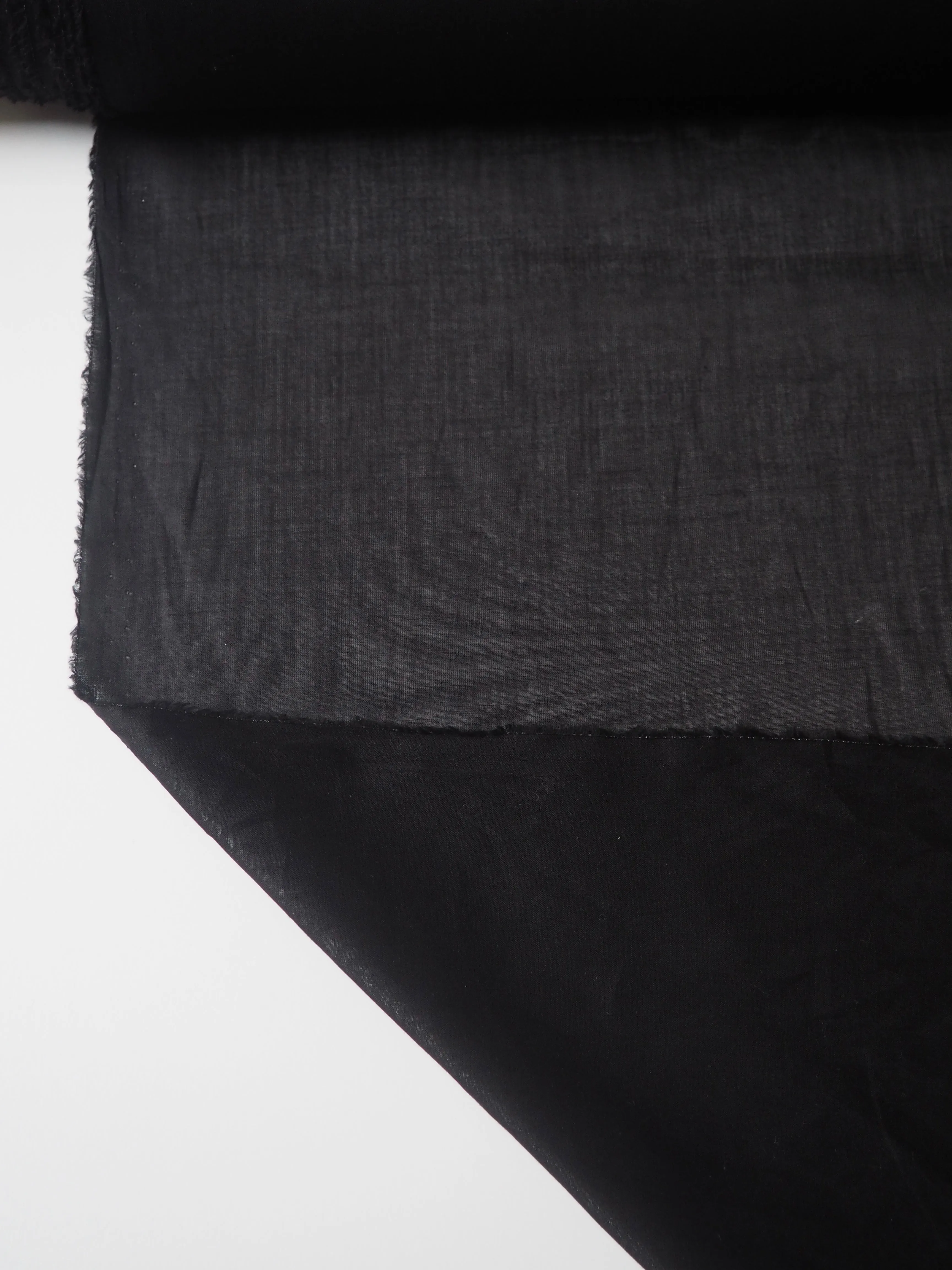 Black Cotton Voile