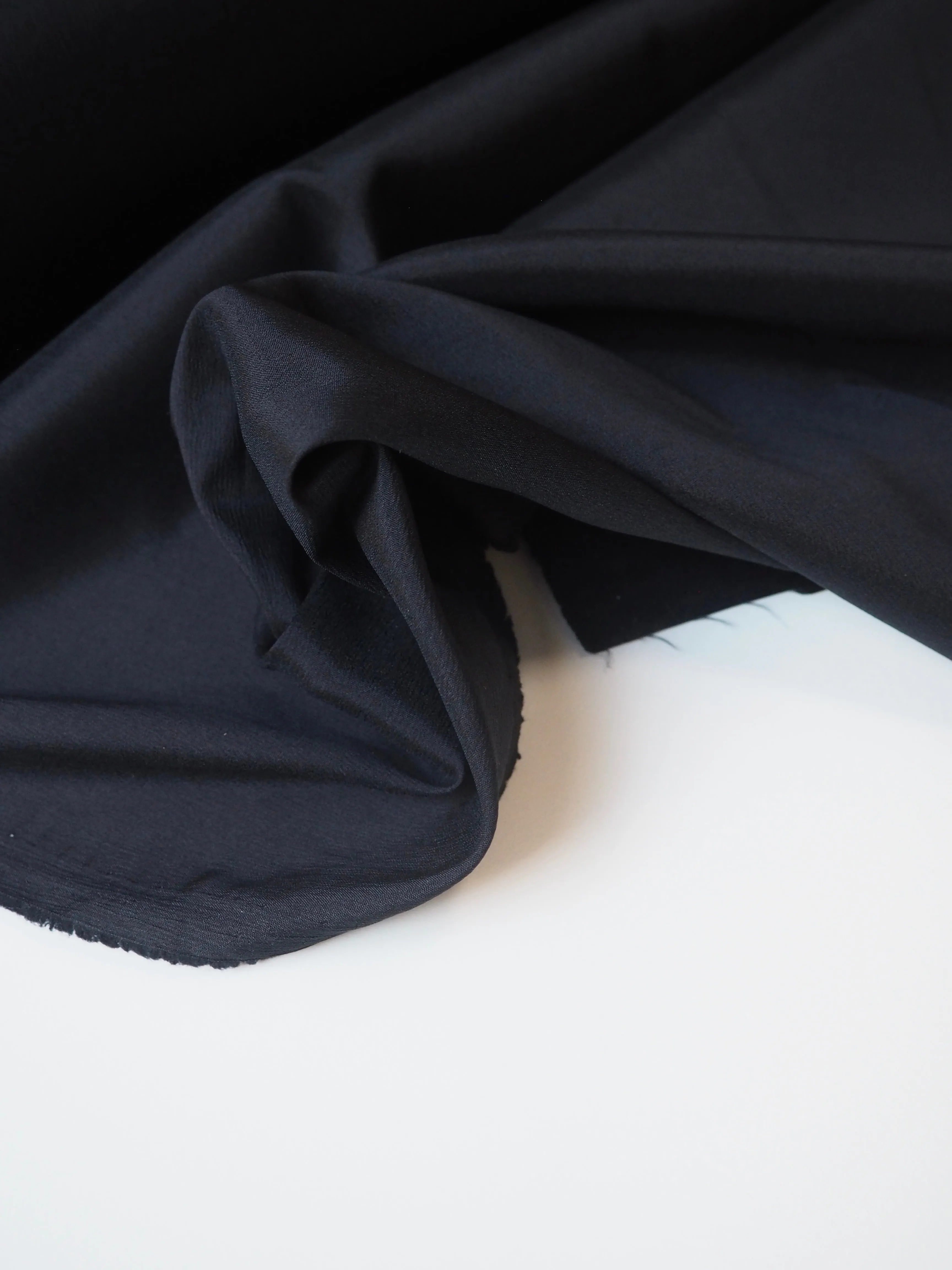 Black Crepe de Chine