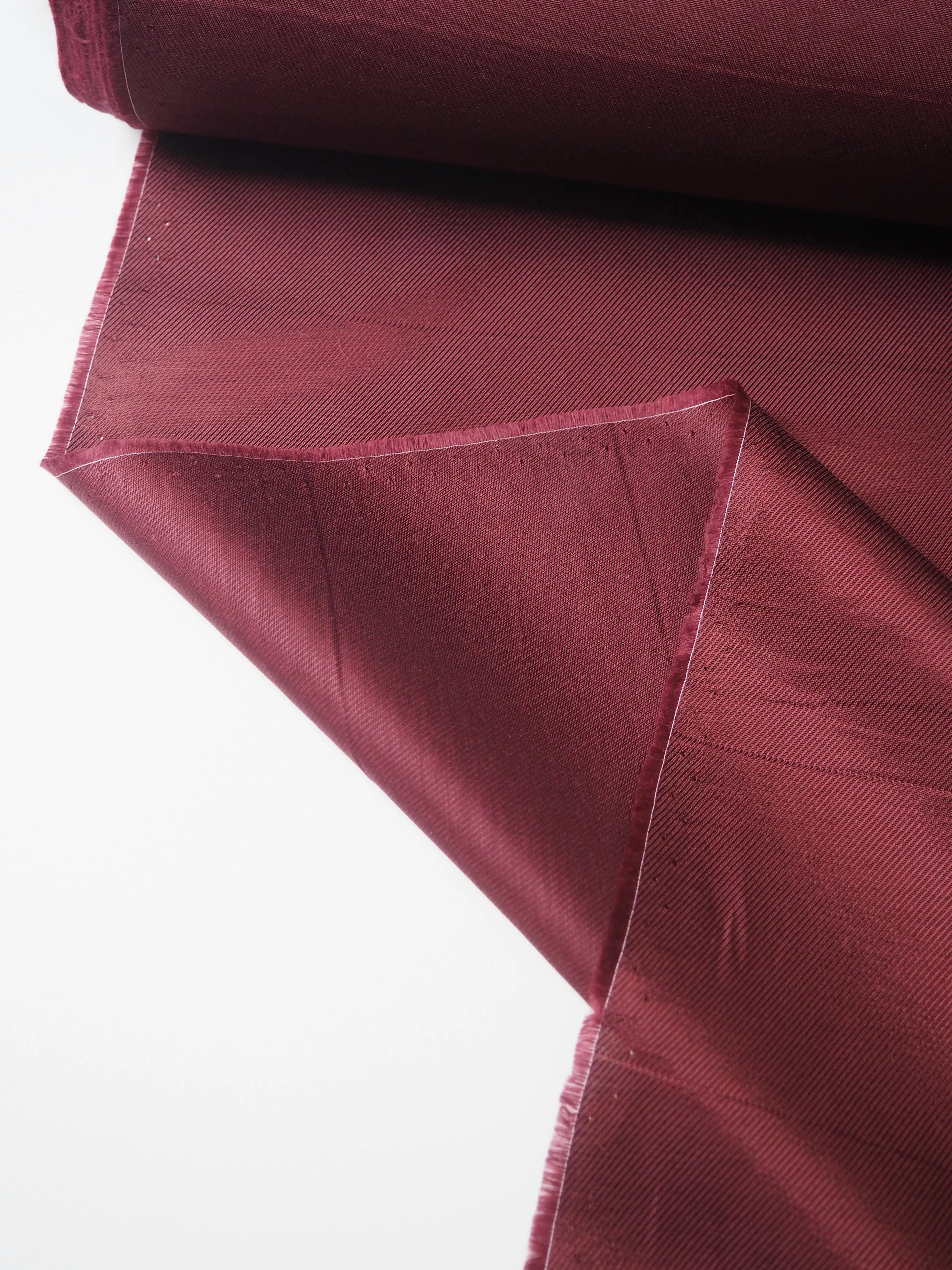 Burgundy Viscose/Cotton Twill Lining