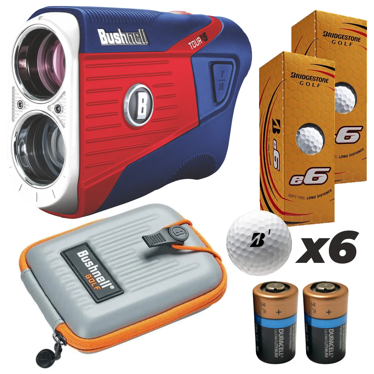 Bushnell Tour V5 Red/White/Blue Special Edition Golf Rangefinder (201901DSG)