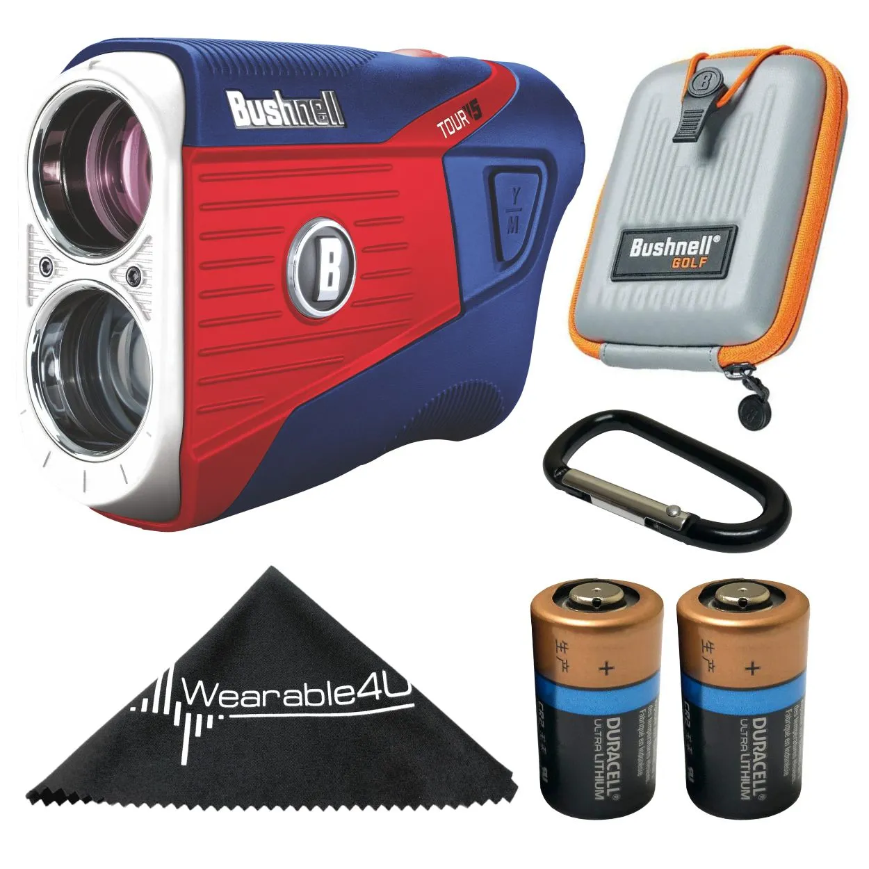 Bushnell Tour V5 Red/White/Blue Special Edition Golf Rangefinder (201901DSG)