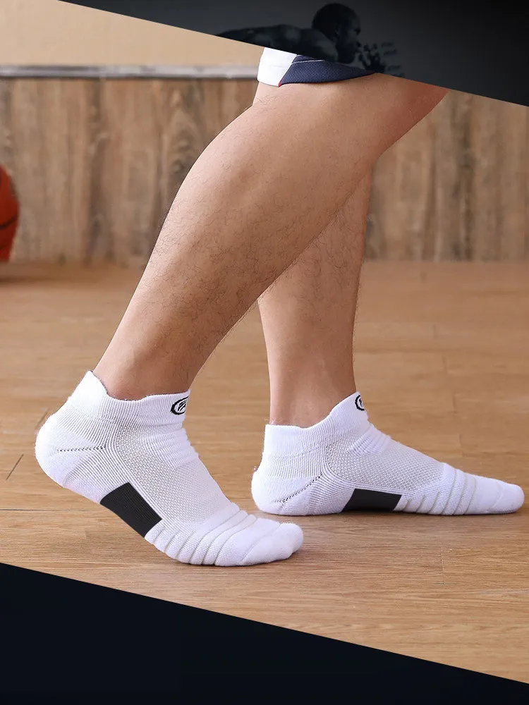 Buy One Get Three Low Top Thickened Sweat Absorption Running Sports Socks