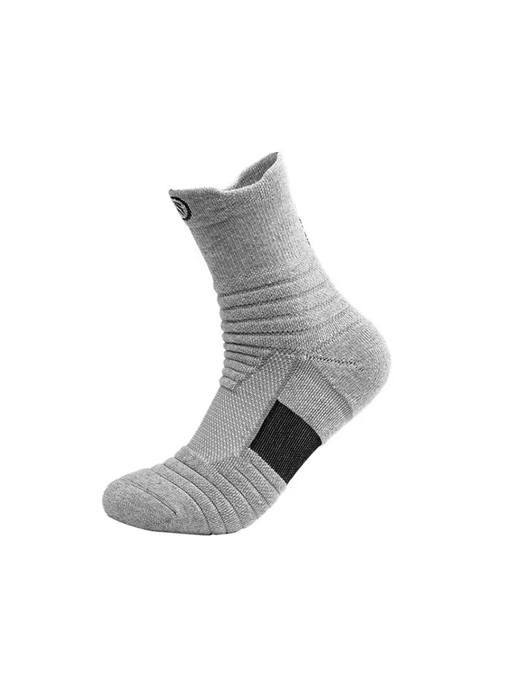 Buy One Get Three Thickened High Top Solid Color Running Sports Socks