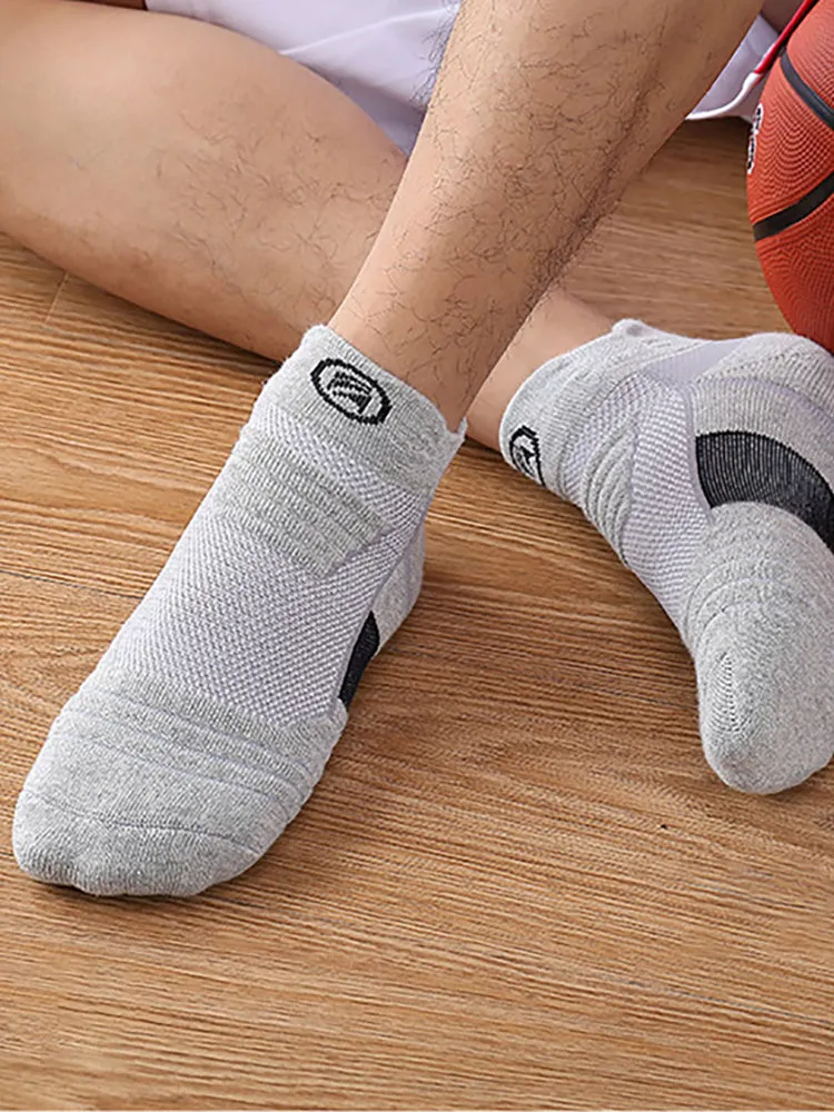 Buy One Get Three Thickened High Top Solid Color Running Sports Socks