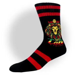 CALI Strong King Rasta Athletic Crew Socks