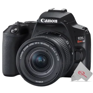 Canon EOS Rebel SL3 Built-in Wi-Fi DSLR Camera with Canon 18-55mm Lens Premium Kit - Black