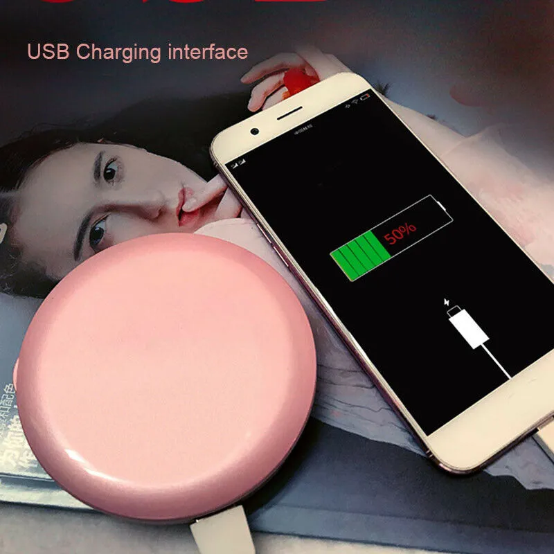 Charging treasure makeup mirror with light