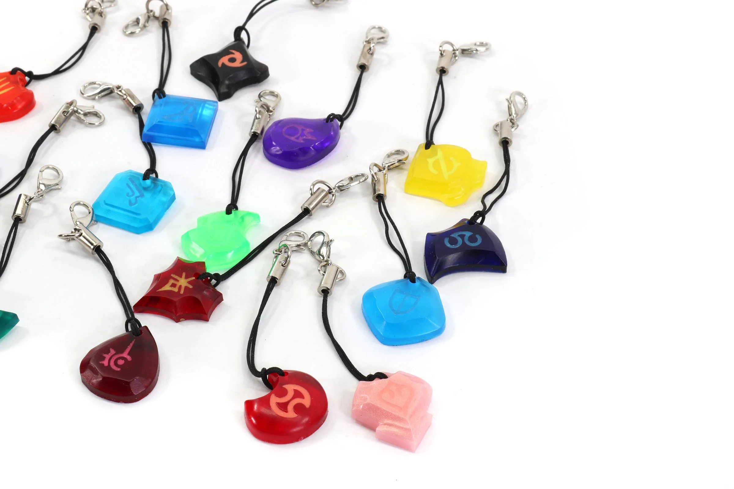 Clear Job Stone Soul Crystal Glow Phone Charms - FFXIV