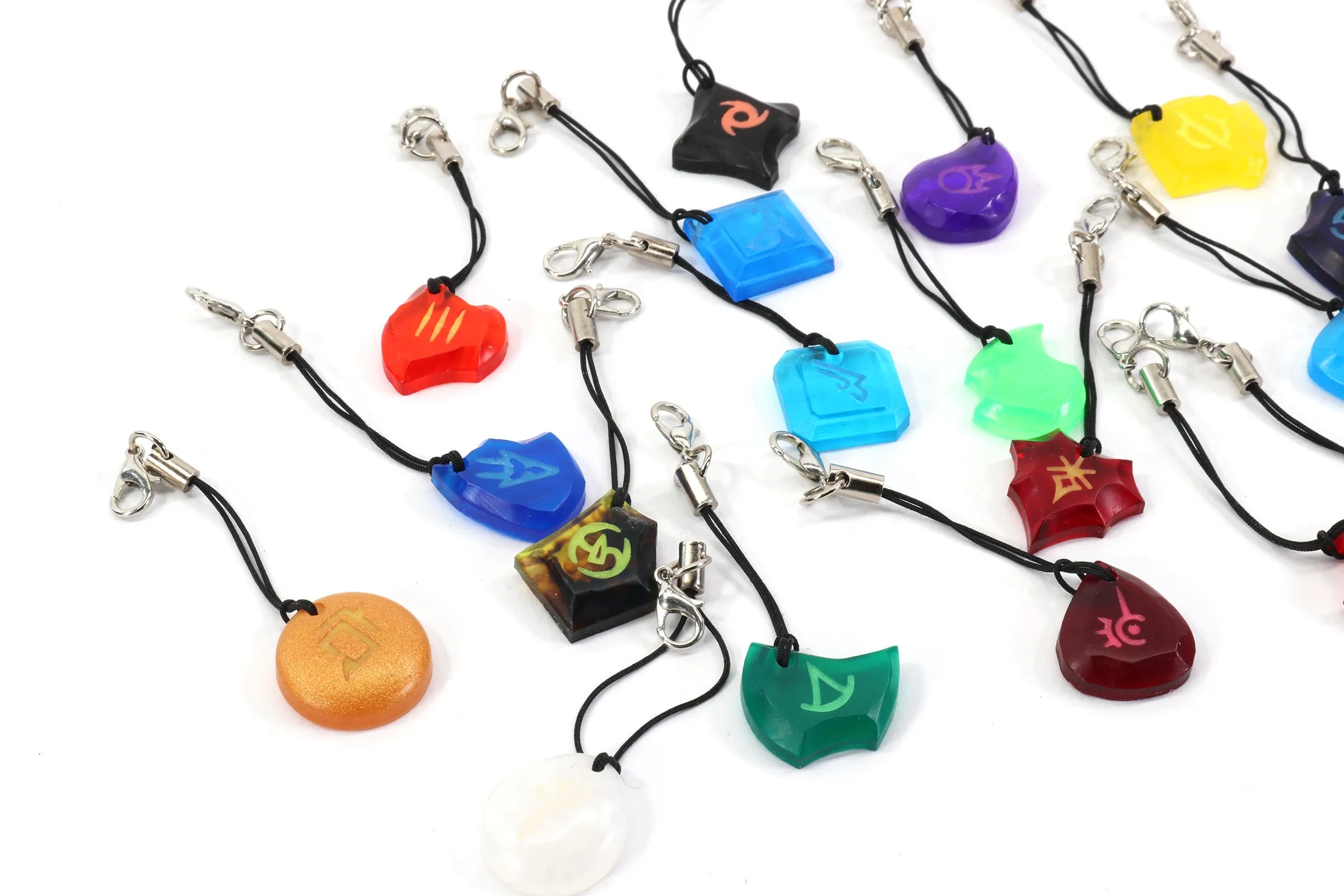 Clear Job Stone Soul Crystal Glow Phone Charms - FFXIV