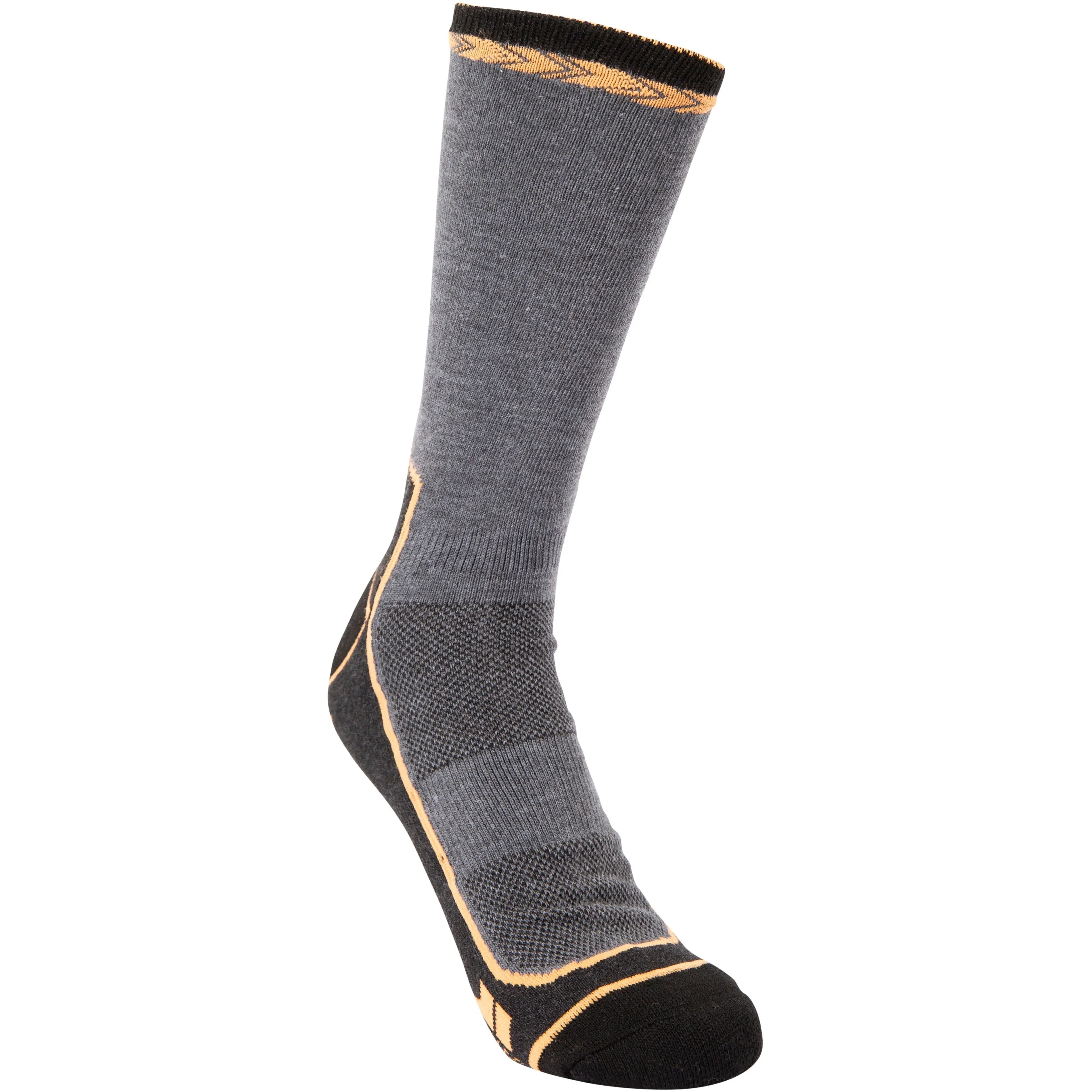 Cortado Adults Thermal Trekking Sock in Black Marl