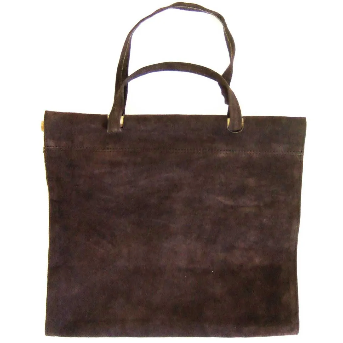 Dark Brown Suede Log Carrier