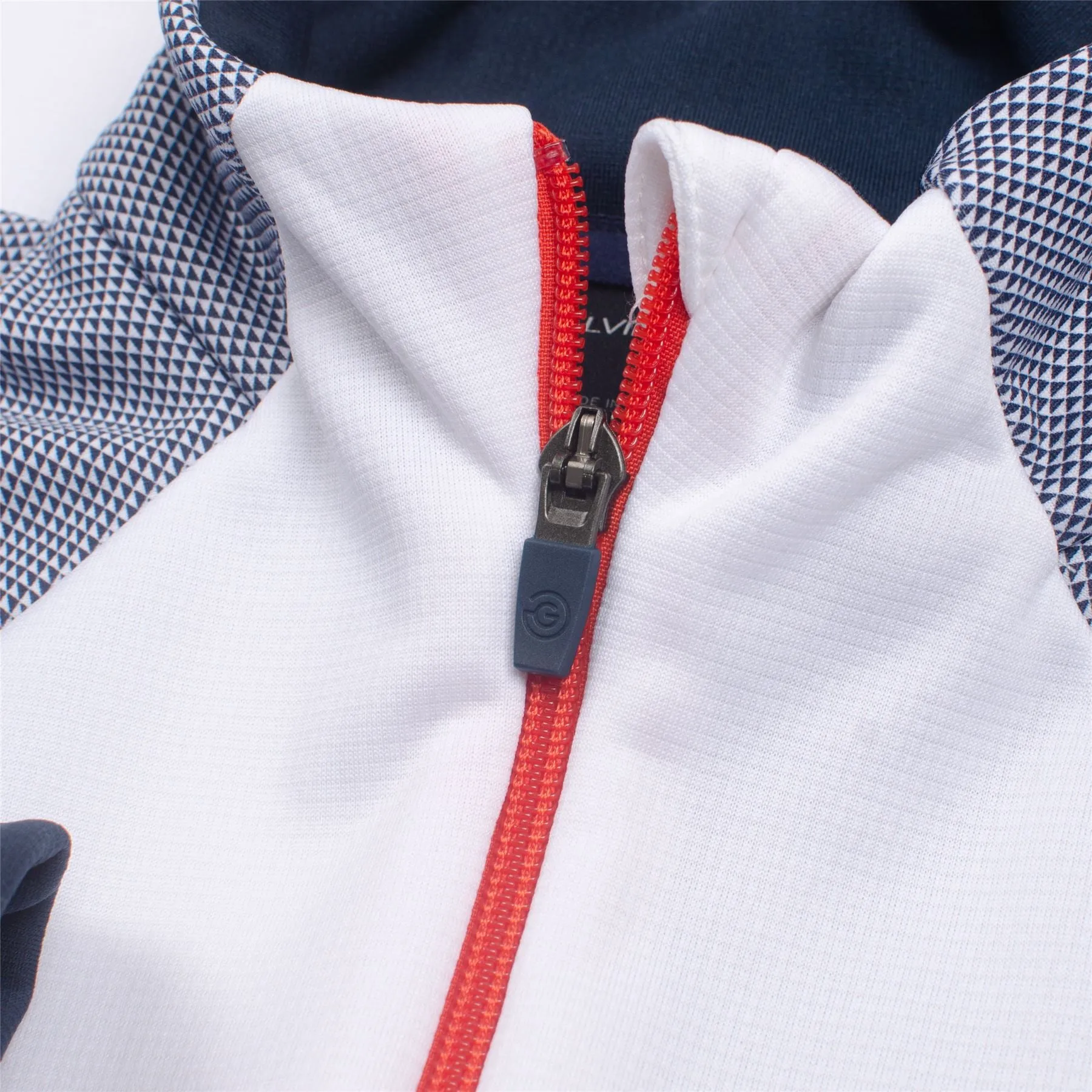 Donald Insula Jacket White/Navy/Orange - SS24