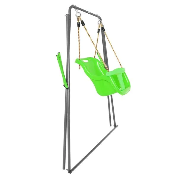 Dynamic Sports Baby Panda Metal Swing Set