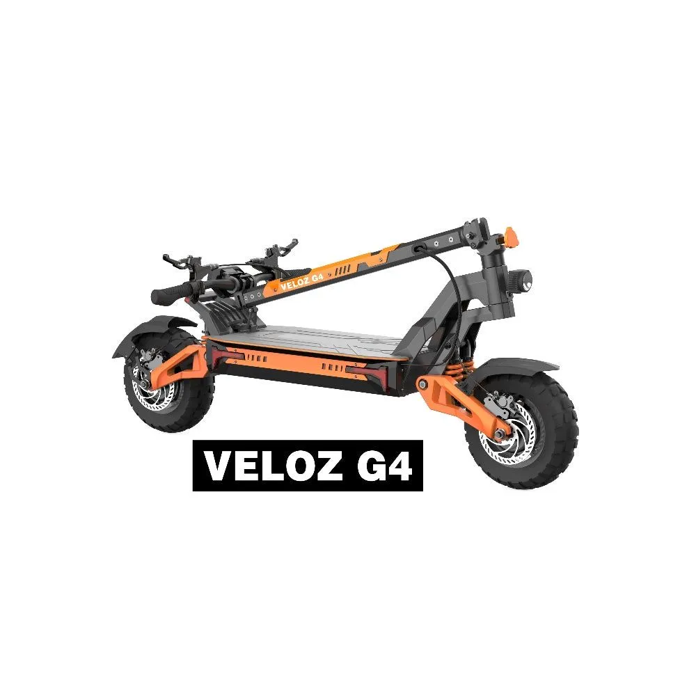 Electric Scooter Veloz G4 4200Watts Peak Power 90 Km/hr 200  Km Distance ALL TERRAIN Portable Battery  6 Months Free Service