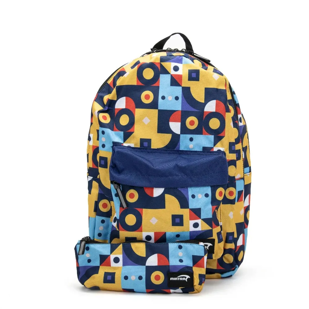 Geometric Daypack 24L (Includes Laptop Compartment and pencil case)