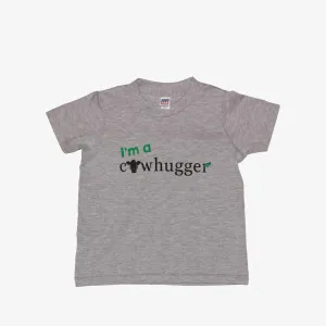 I'm A Cowhugger - Toddler Crew Tee -  Heather Grey