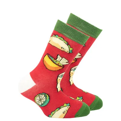 Kid's Chili Tacos Crew Socks