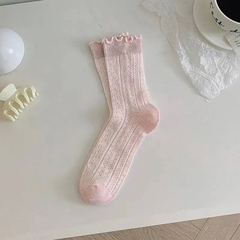 Lace Crew Socks for Summer | Cute Frilly Socks for Women | Kawaii Outfits