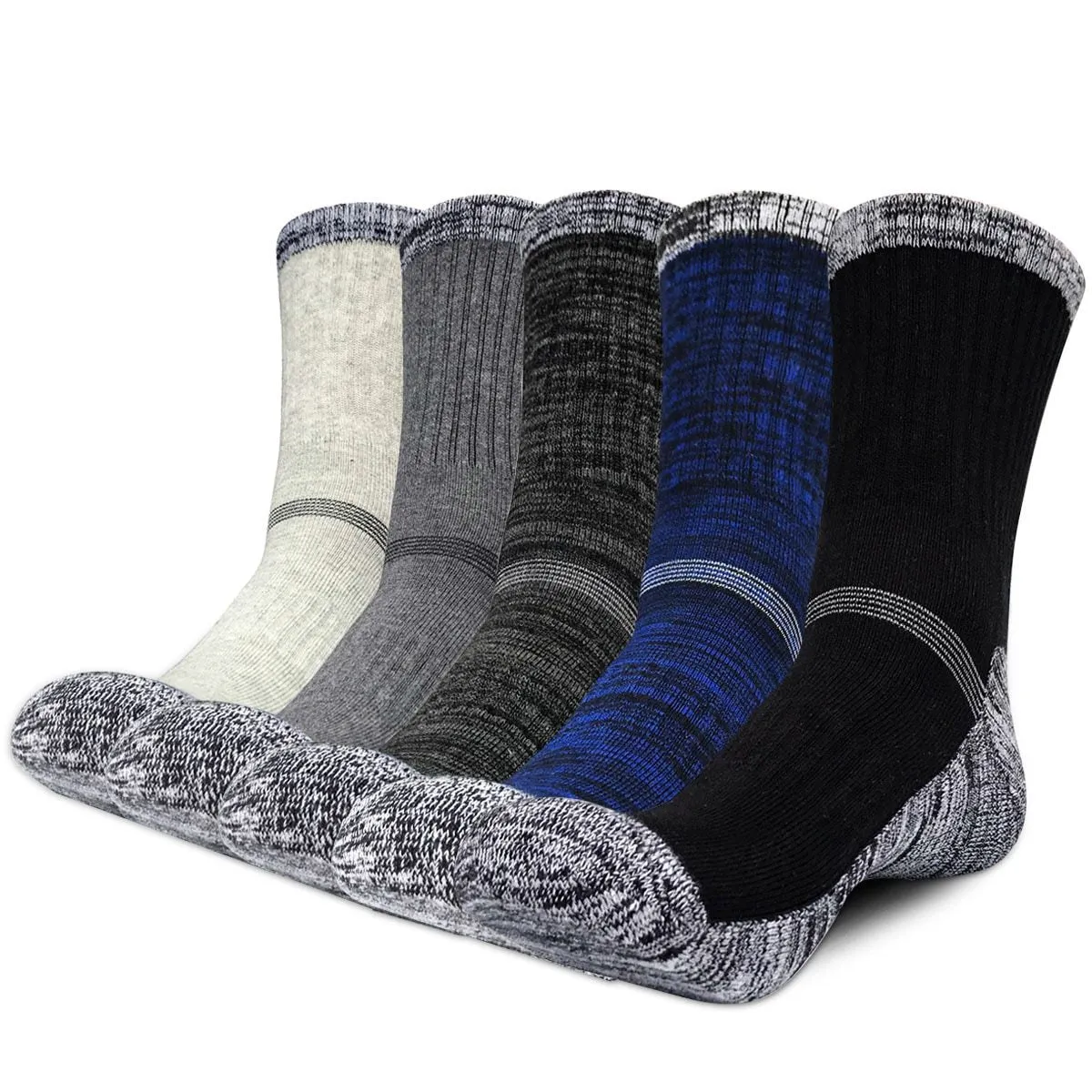 Men Winter Thermal Wool Pile Cashmere Snow Climbing Hiking Seamless Socks