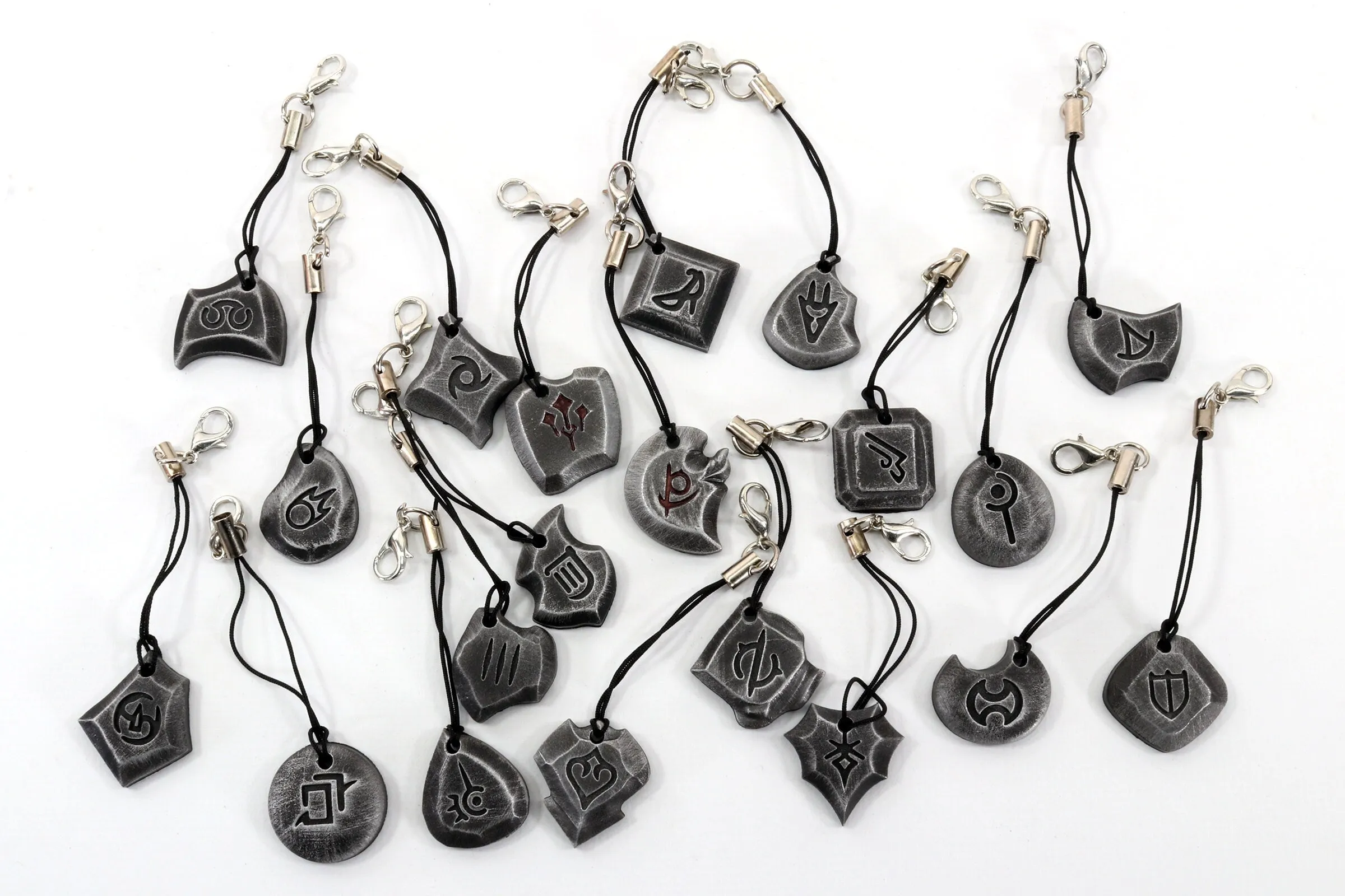 Metal Job Stone Soul Crystal Phone Charms - FFXIV