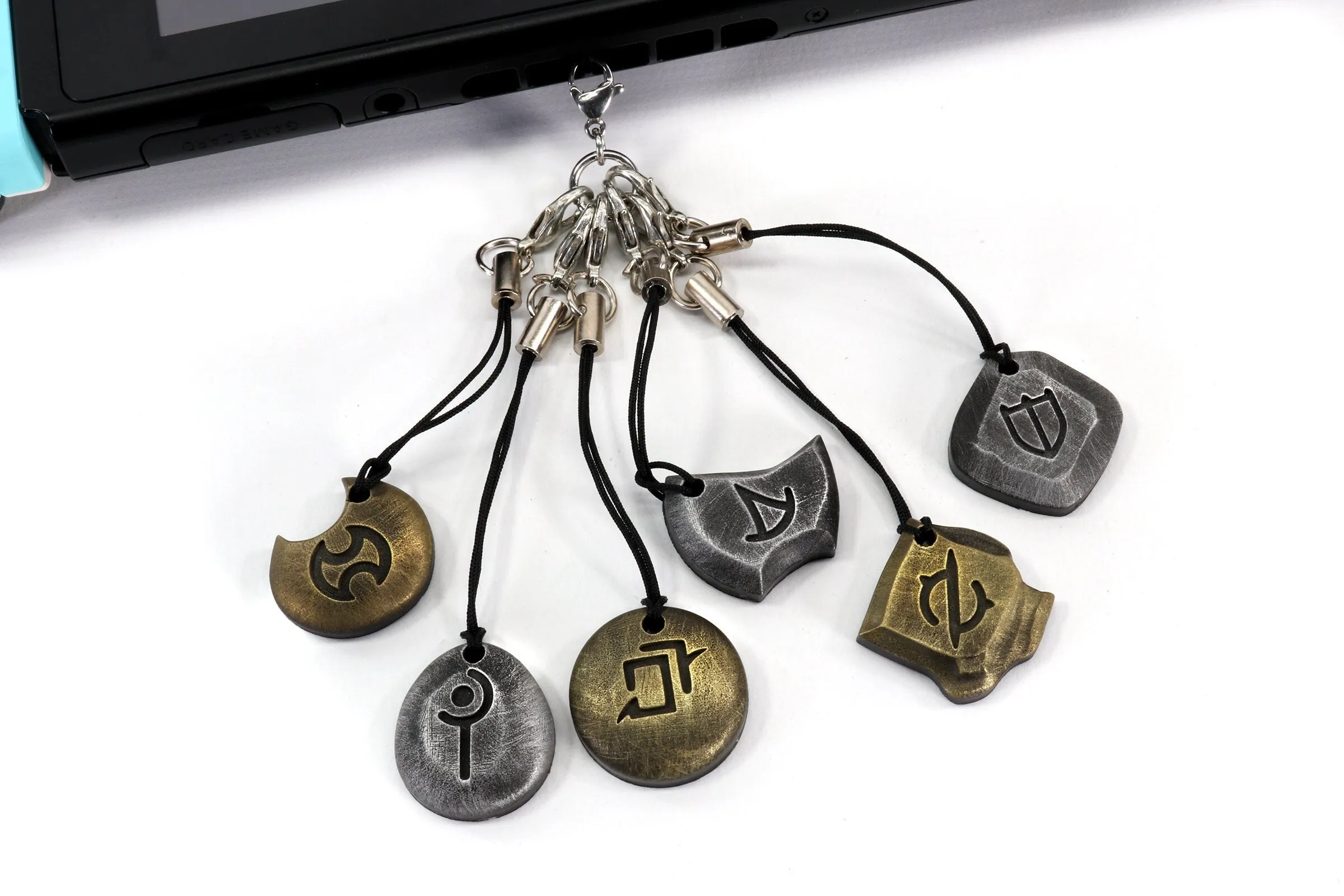 Metal Job Stone Soul Crystal Phone Charms - FFXIV