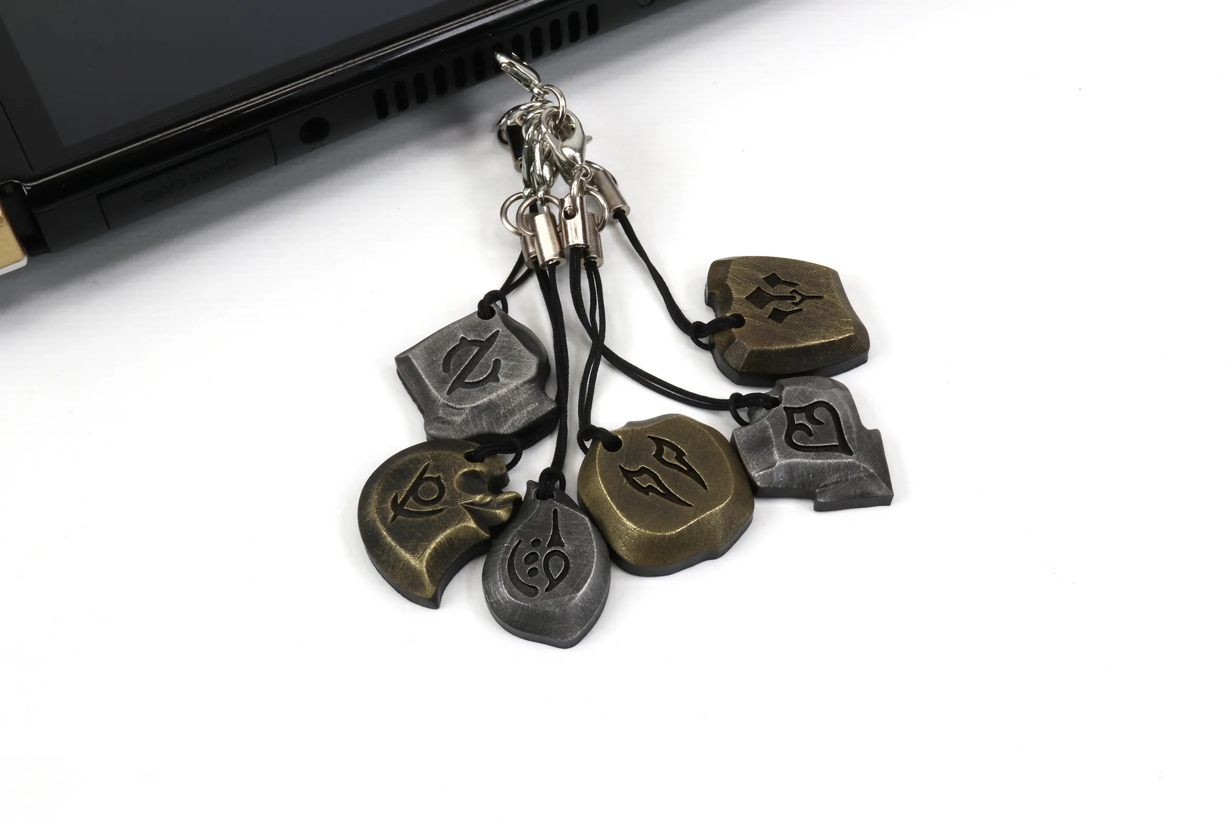 Metal Job Stone Soul Crystal Phone Charms - FFXIV