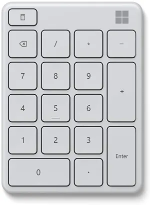 Microsoft 18-Key Standalone Number Pad Wireless Bluetooth