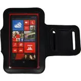 Nokia Lumia 930 Reflective Sports Armband Case - Black