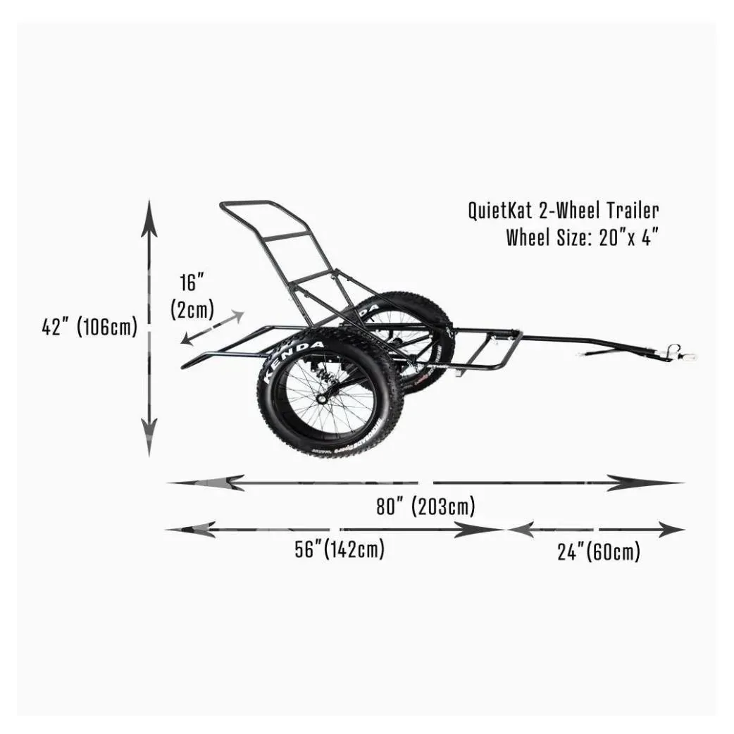 QUIETKAT| All-Terrain Two Wheel Game Trailer- Tax Free