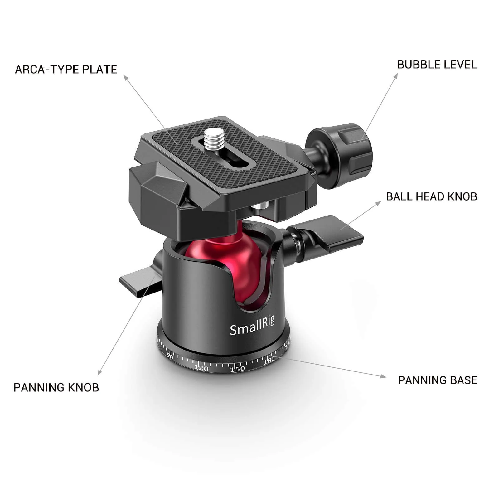 SmallRig Tabletop Mini Tripod with Panoramic Ball Head BUT2664