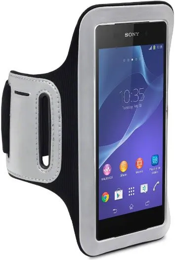 Sony Xperia Z2 Sports Armband Case Reflective - Black