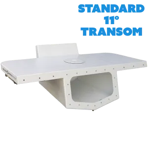 Standard High Flotation Single Outboard Engine Bracket - 11° Transom