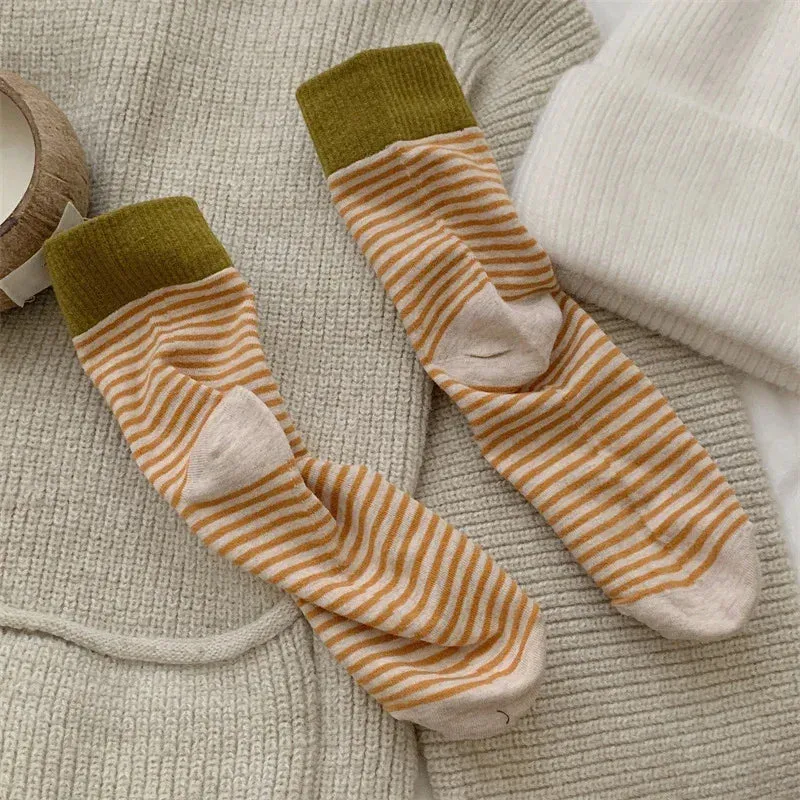 Stripped Cotton Socks