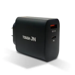 Tough on 65W Dual Port PD & QC 3.0 Fast Wall Charger