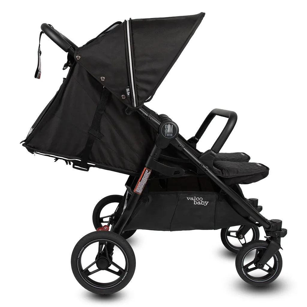 Valco Baby Slim Twin Double Stroller With Bumper Bar - Sport Edition