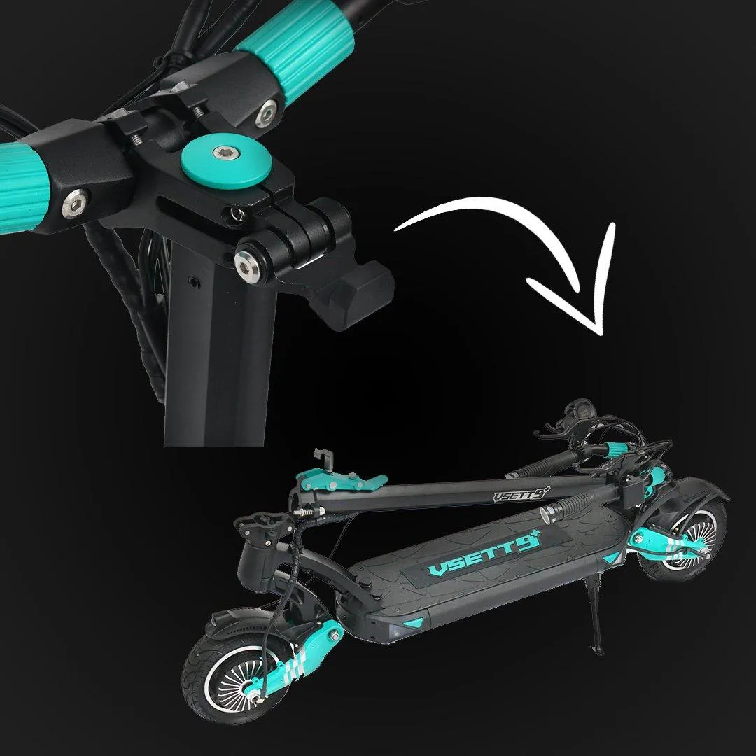 VSETT 9  Electric Scooter Dual 650 W motors up to 40-53 KM Dual Motor 6 Months Free Service